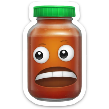 sick siracha jar sticker