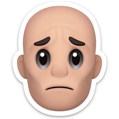 persona triste sticker