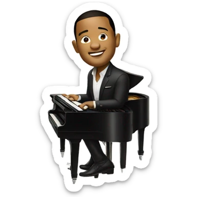 John legend sitting by piano with two tickets in hand sticker