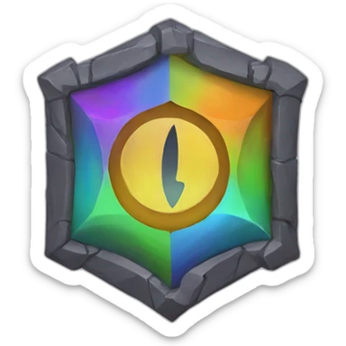 Pride dungeons and dragons symbol sticker
