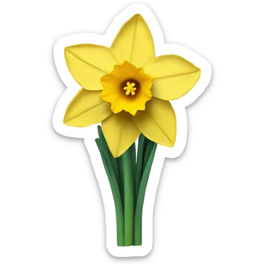 daffodil bouquet  sticker