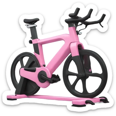 pink gym bike sticker