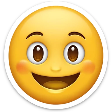 Emoji creativo redondo sticker