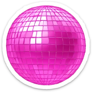 discoball pink sticker