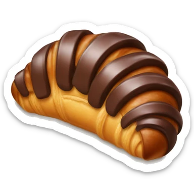 croissant de chocolate sticker