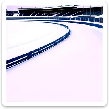 Kreis Racetrack with snow in winter sticker