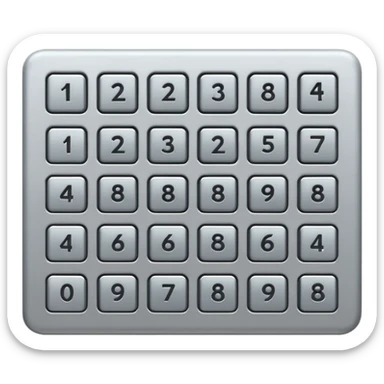 Keypad entry sticker