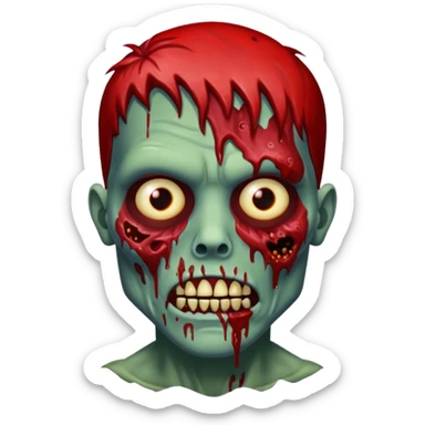 Blood Red river zombie sticker
