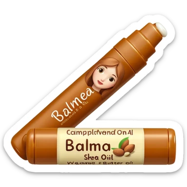 Balmea Natural Shea Butter and Almond Oil Lip Balm chapstick for lips sticker