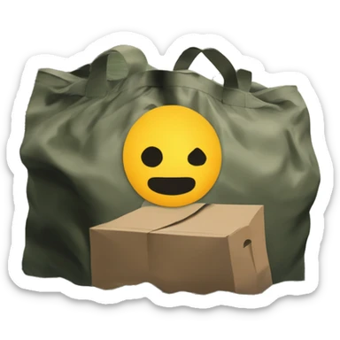 wolt delivey bag in the river sticker