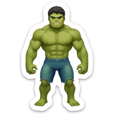 Hulk with full body sticker