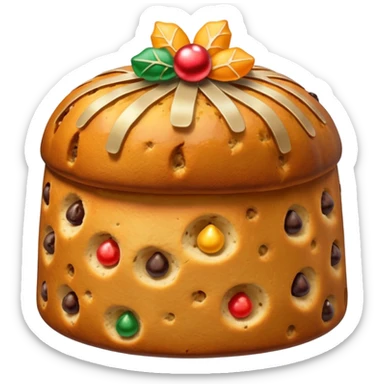 Christmas panettone sticker