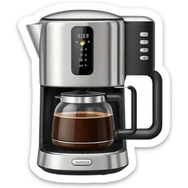 coffee pot machine  sticker