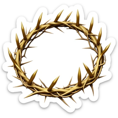 Jesus crown sticker