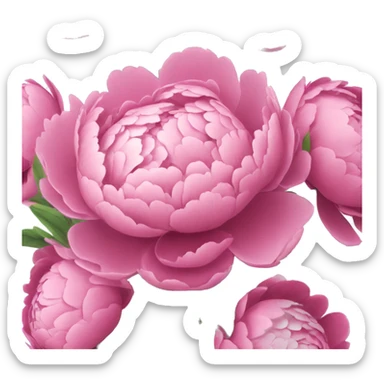 peony bouquet sticker