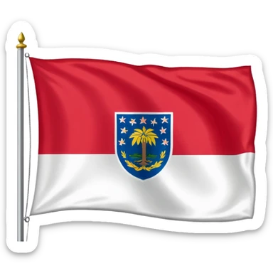 Georgia state flag sticker