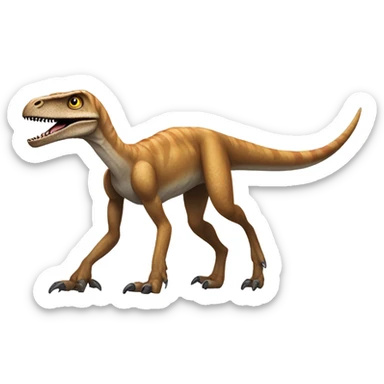 Velociraptor dog sticker