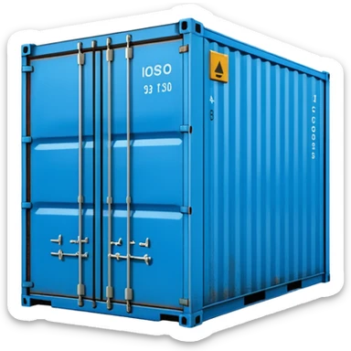 goods Contener emoji which is used for shipment of goods, single contaner sticker