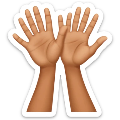 thank you 2 hand  sticker