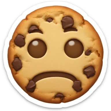 Cookie with no face sticker