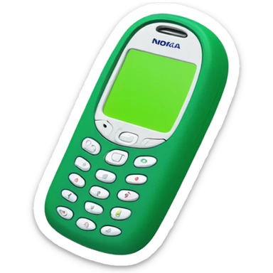 Nokia 3310 neon green screen sticker