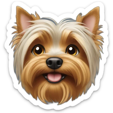 one dwarf yorshire terrier sticker