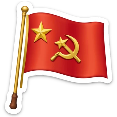 flag of soviet union sticker