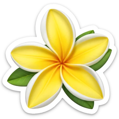 Plumeria sticker