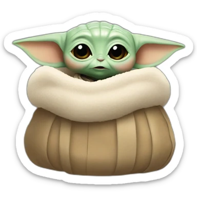Baby Yoda Chritsmas sticker