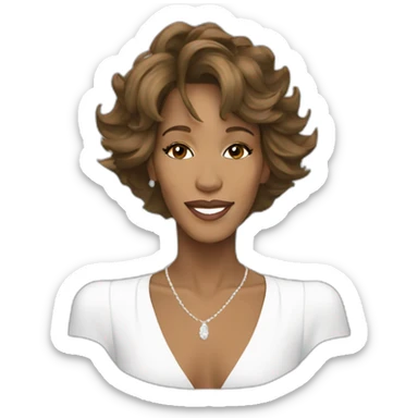 Whitney Houston sticker