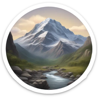 Mountain sticker