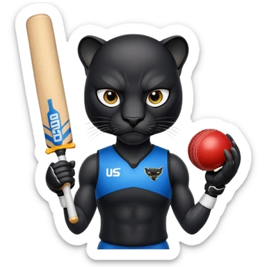  Panther in cricket sticker