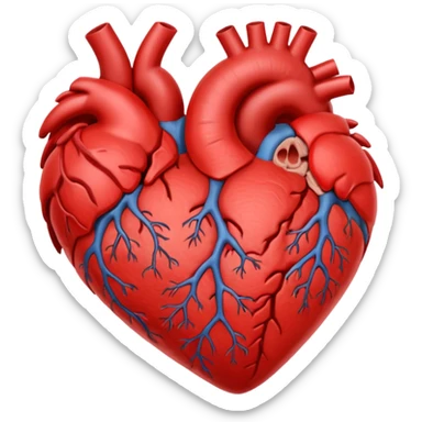 Split this emoji in half: 🫀 sticker