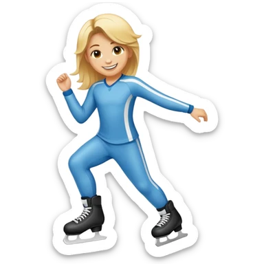 Un patinador rubio sticker
