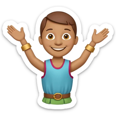 wood puppet toy sticker