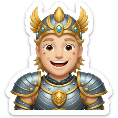 Genesis ras from the online game epic seven laughing sticker