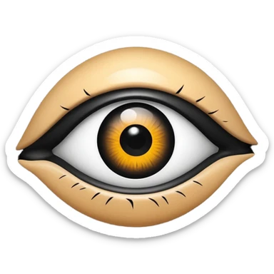 Ãbztrakt eye  with black blob  sticker