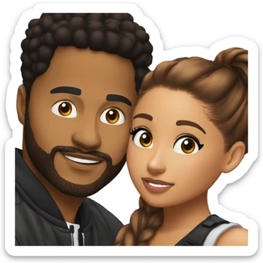 The weekend and Ariana Grande sticker