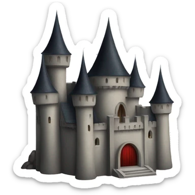 Vampire castle sticker