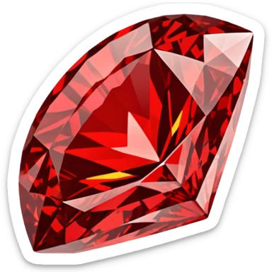 Red diamond carved on its front "RED" sticker