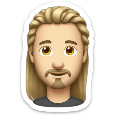 polish-man-with-goatee-with-long-hair sticker