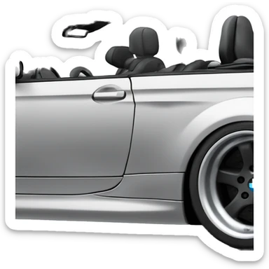 Black 2005 BMW coupe cabrio m3 sticker