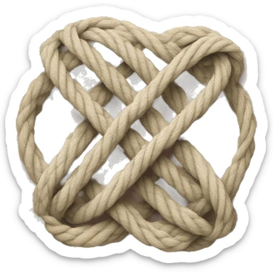 Knot in eight sticker