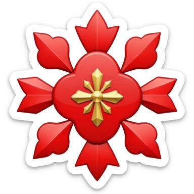 cruz de borgoña sticker