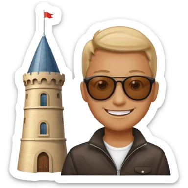 Fly som treffer nesten er tårn sticker