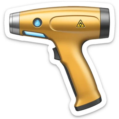 Hand-held metal scanner  sticker