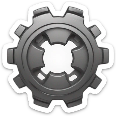 mechanical cog skipping sticker