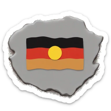 Aboriginal flag sticker