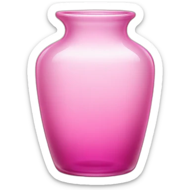 pink glass in vase form sticker