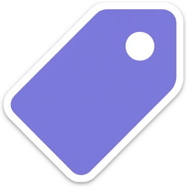 price tag icon, modern style, colored in purple RGB shade sticker